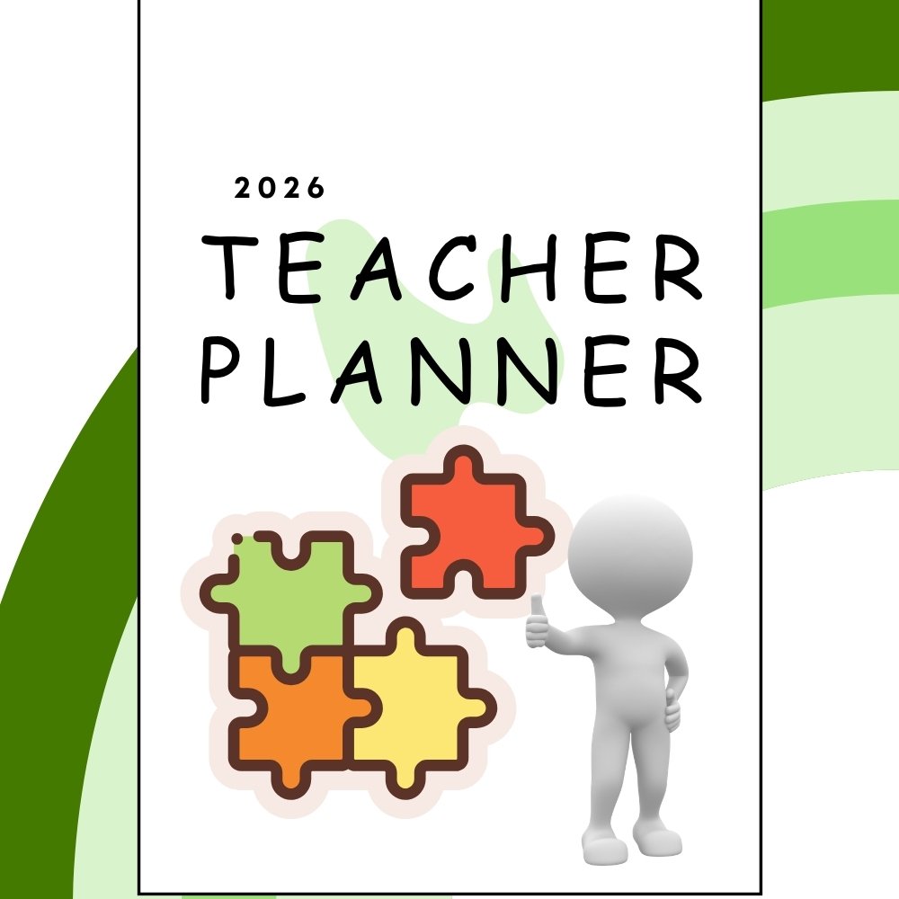 Teacher lesson plan binder with editable weekly templates and classroom organization covers