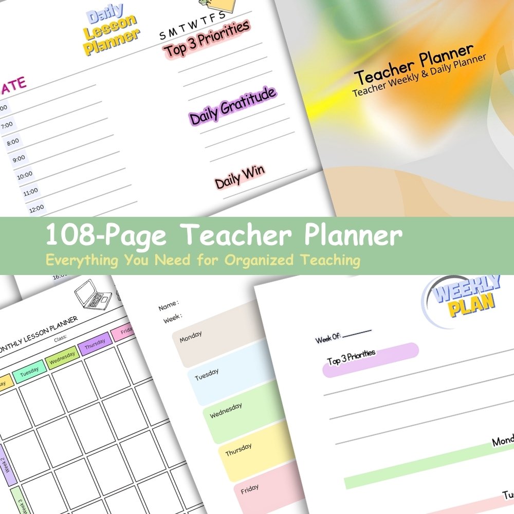 Printable daily lesson plan template with organized sections for subject morning circles objectives and student attendance trackers